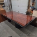 Mahogany and Black 108 x 54 Boardroom Table